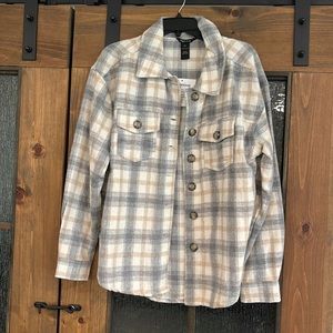 Thick plaid button down